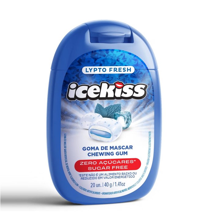 Goma de Mascar Zero Açúcares IceKiss 40g
