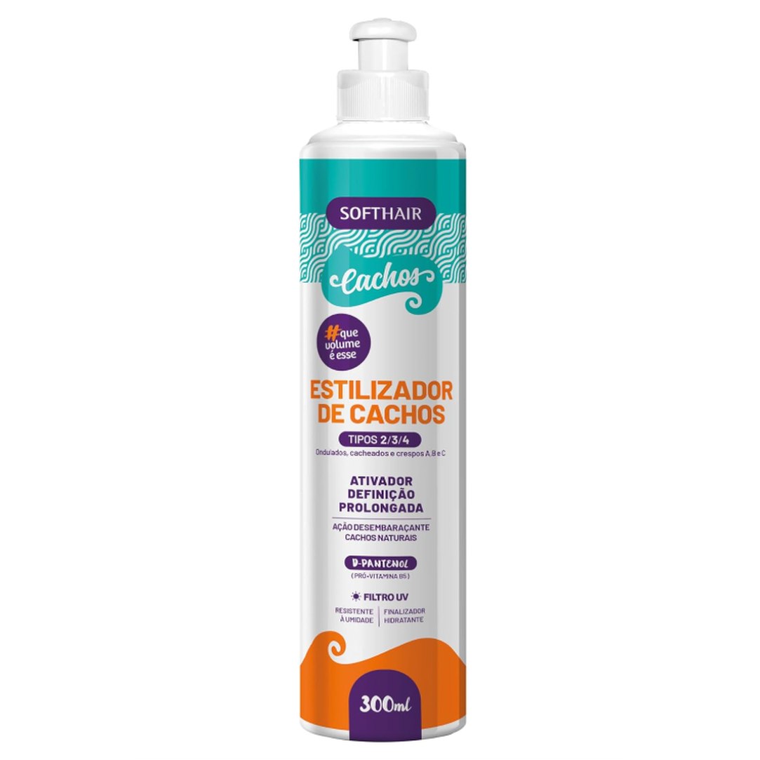 Ativador de Cachos D-Pantenol Tipo 2/3 e 4, Soft Hair