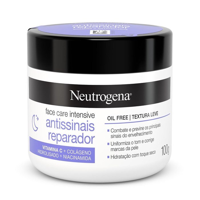 Hidratante Facial Antissinais Reparado Neutrogena Face Care Intensive 100g