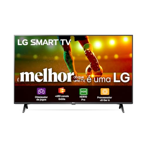 Smart Tv 43" LG Full HD 43LR6700 Processador α5 Ger6 AI Alexa integrado LG Channels webOS 23 compatível com Controle Smart Magic