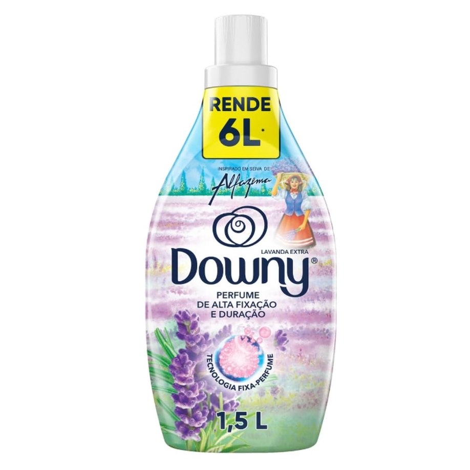 Amaciante de Roupa Concentrado Downy, Seiva de Alfazema, 1,5L