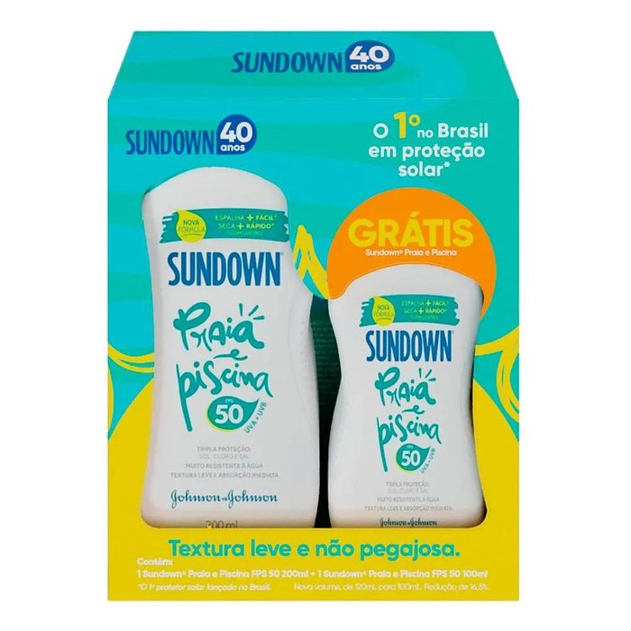 Kit Sundown Protetor Solar FPS50 2 Unidades 200ml + 100ml