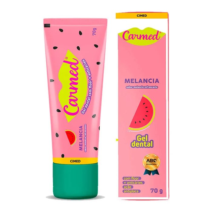 Gel Dental com Flúor Carmed Sabor Melancia 70g