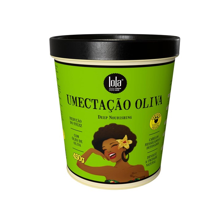 Máscara de Umectação Lola Cosmetics com Óleo de Oliva 450g