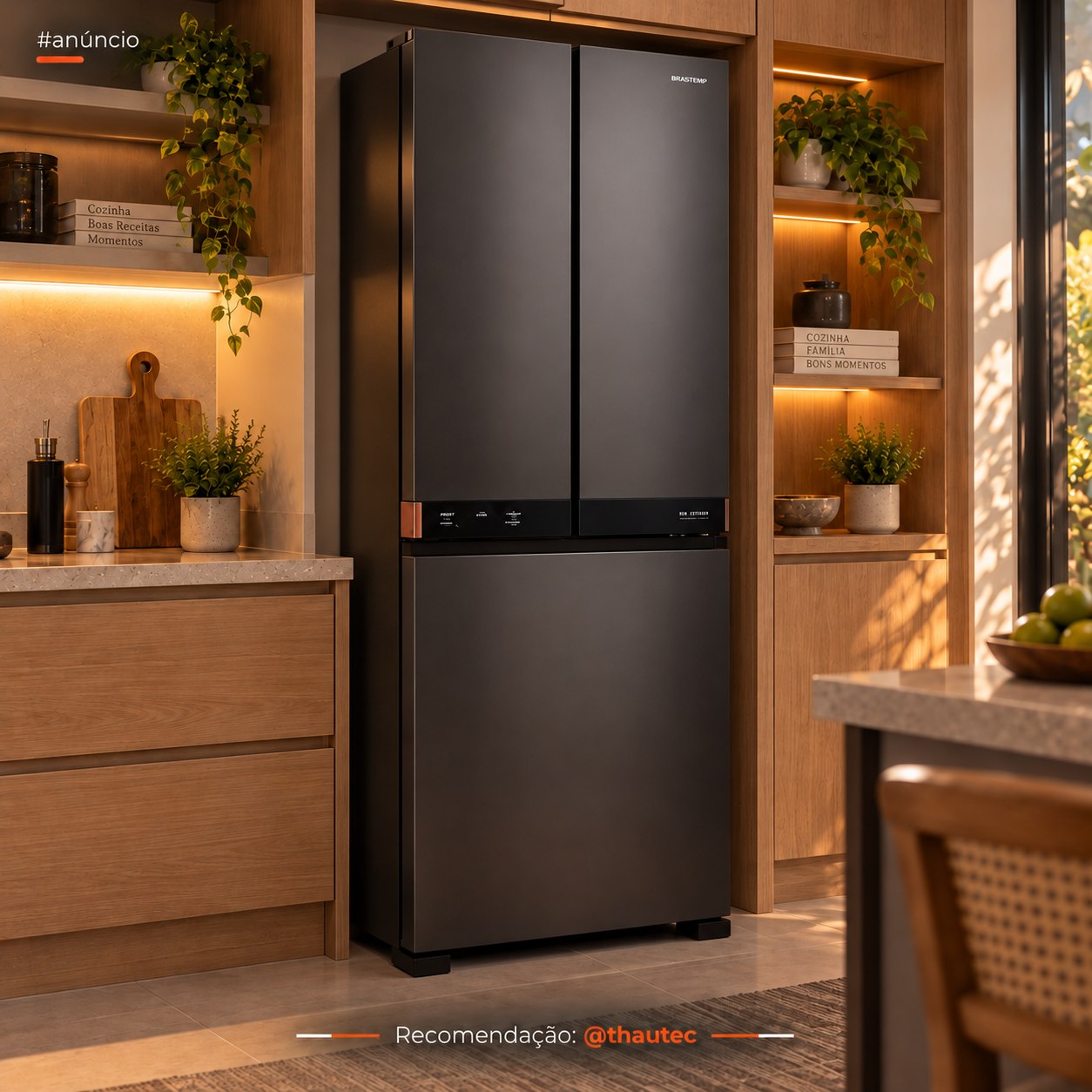 Geladeira Inteligente B= Smart Brastemp 630L Inverter French Door Bivolt (BRO88AE)