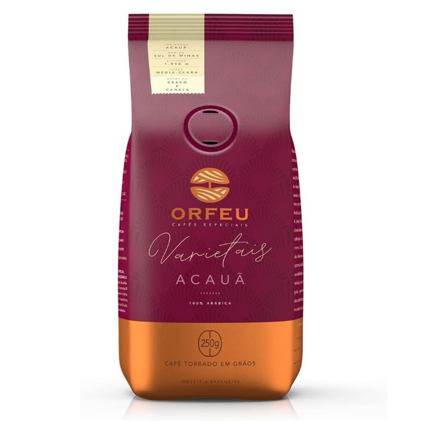 Café Acauã Orfeu em Grãos, 100% Arabica 250g