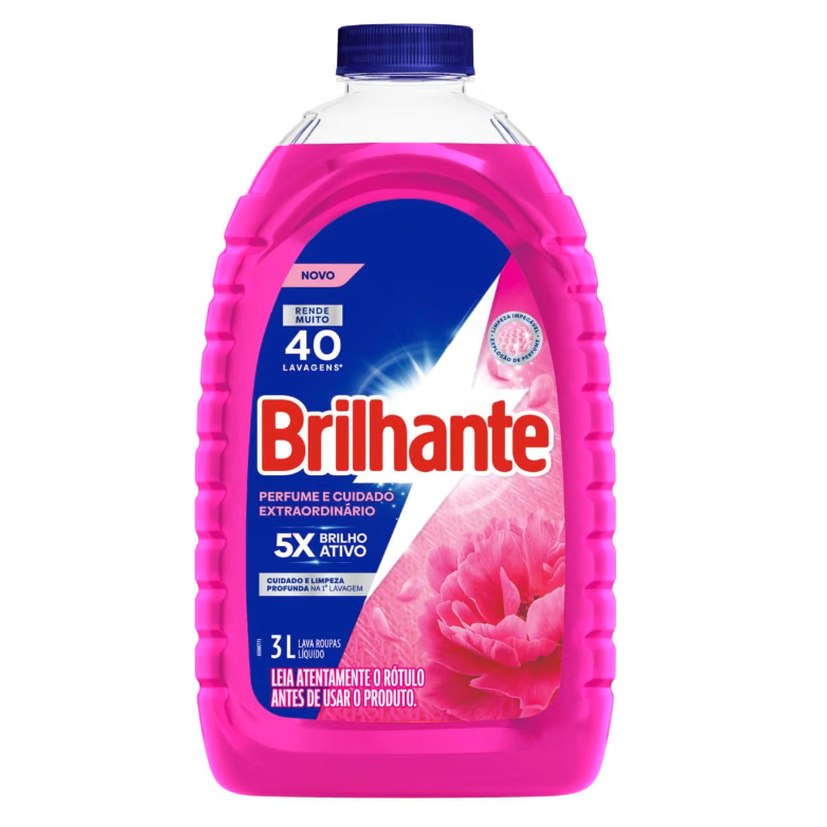 Brilhante Sabão Líquido Perfume e Cuidado Extraordinário 3L