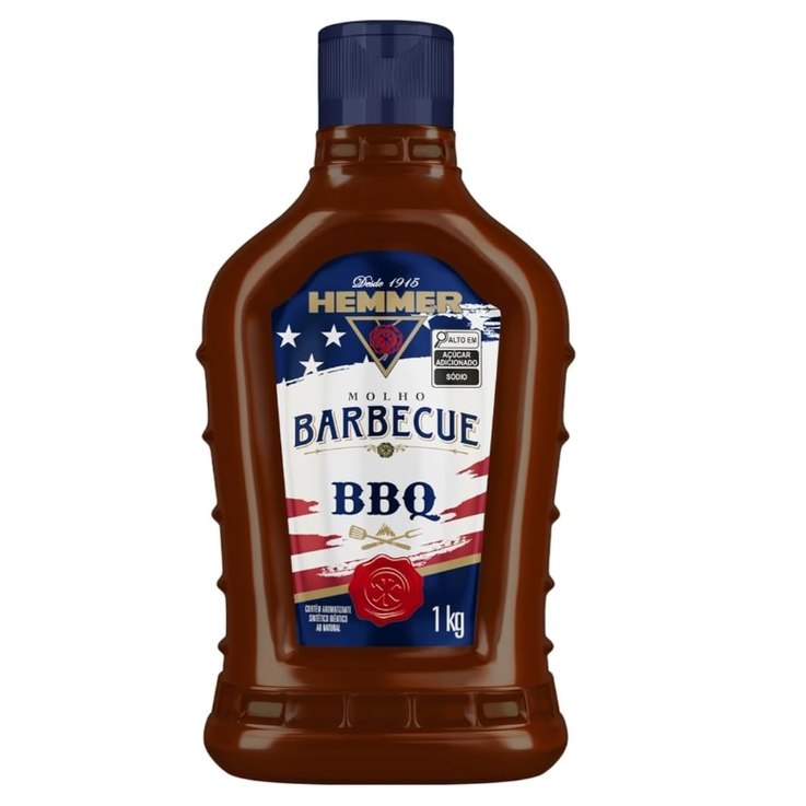 Hemmer Molho Barbecue Squeeze 1Kg