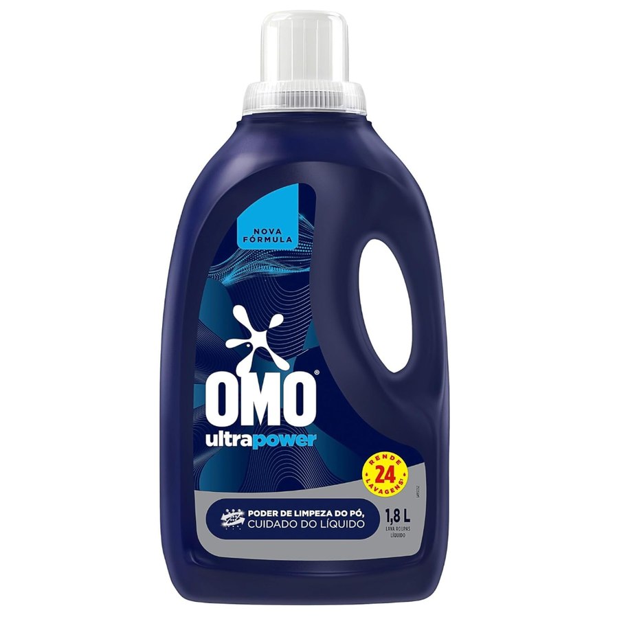 OMO Lava-Roupas Líquido Ultra Power Frasco 1,8L