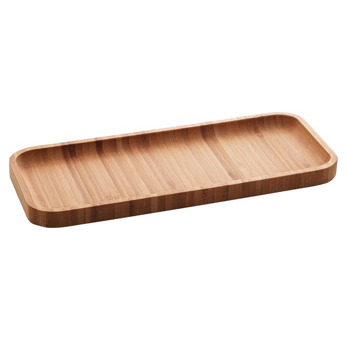 Bandeja de Bambu Hire Marrom Natural 28cm