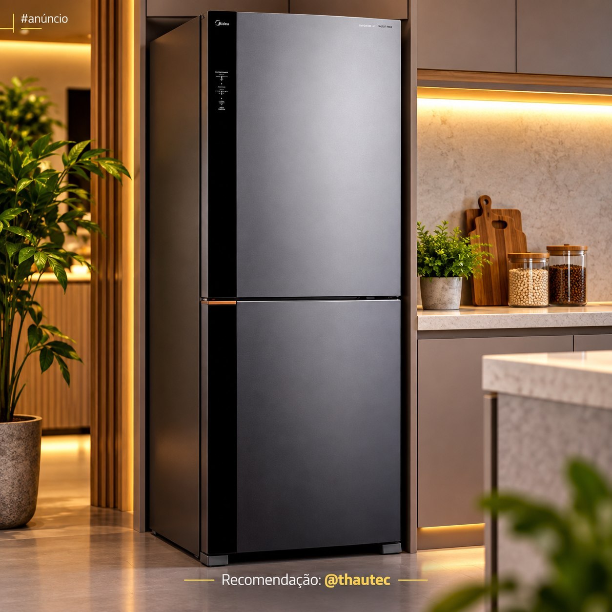 Refrigerador Brastemp Inverse Frost Free 500L Inox Classe A Inteligente com Fresh Space Bivolt (BRE66AK)