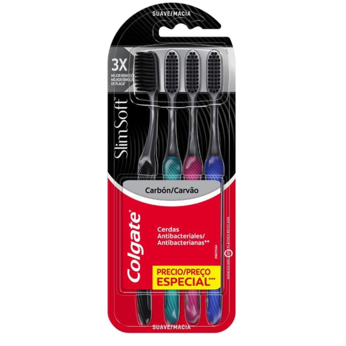 Colgate Escova de Dentes Slim Soft Premium 4 Unidades