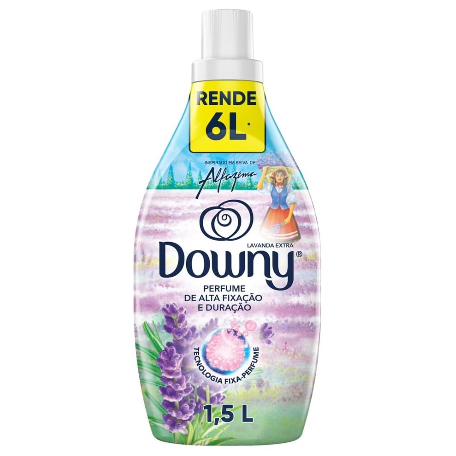Amaciante de Roupa Concentrado Downy, Seiva de Alfazema, 1,5L
