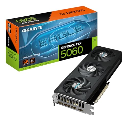Gigabyte RTX 5060 Eagle Max OC Placa de Vídeo 8GB GDDR7 NVIDIA GeForce