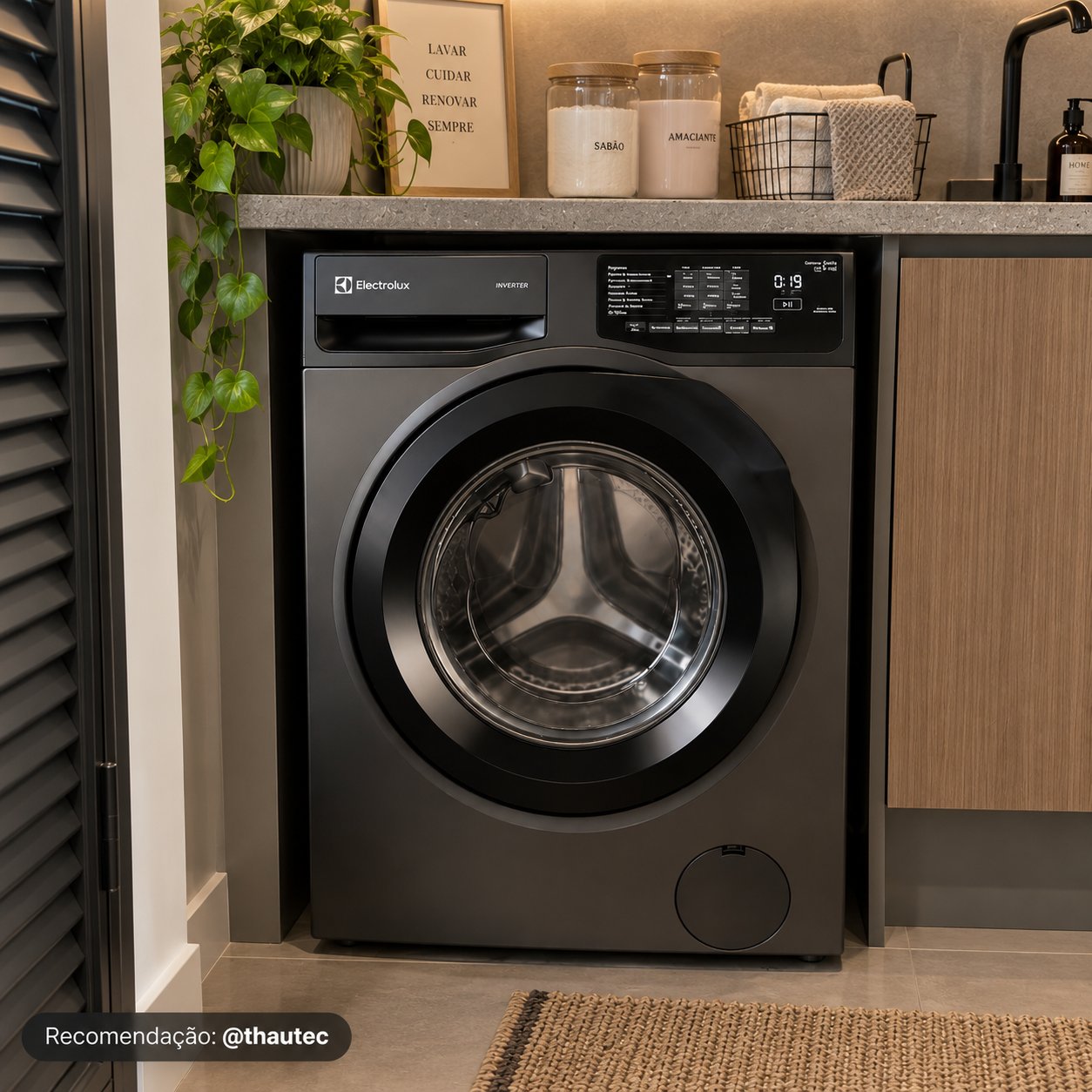 Lava e Seca Electrolux 12Kg Cinza Ônix Inverter com Água Quente e Lavagem Inteligente (LSC12)