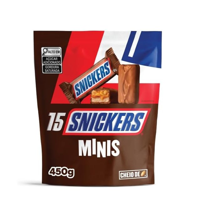 Chocolate Snickers Original Minis 15Un
