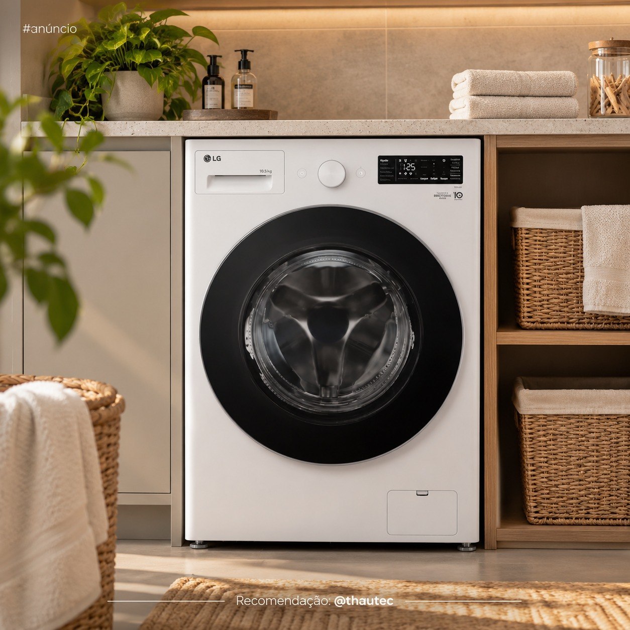 Lava e Seca Smart 16kg com Inteligência Artificial AI DD LG (WD16WNTS6B)