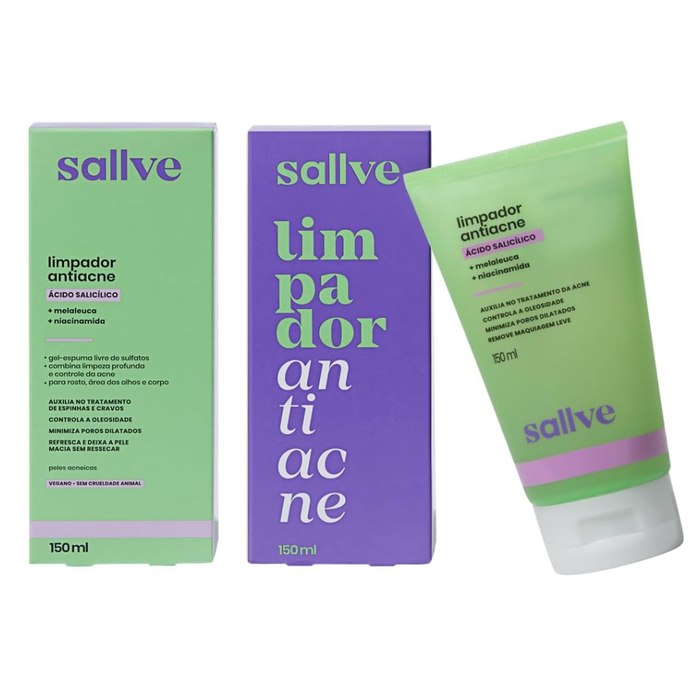 Sallve Limpador Antiacne 150Ml - Ácido Salicílico