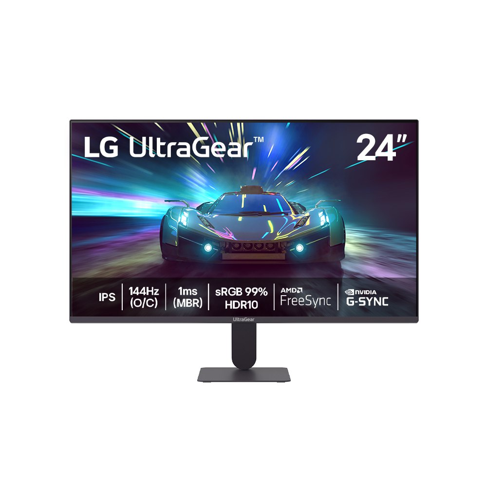 Monitor LG UltraGear 24G411A-B 24",FHD, 144Hz, 1ms (MBR), NVIDIA G-SYNC, AMD FreeSync, HDR10
