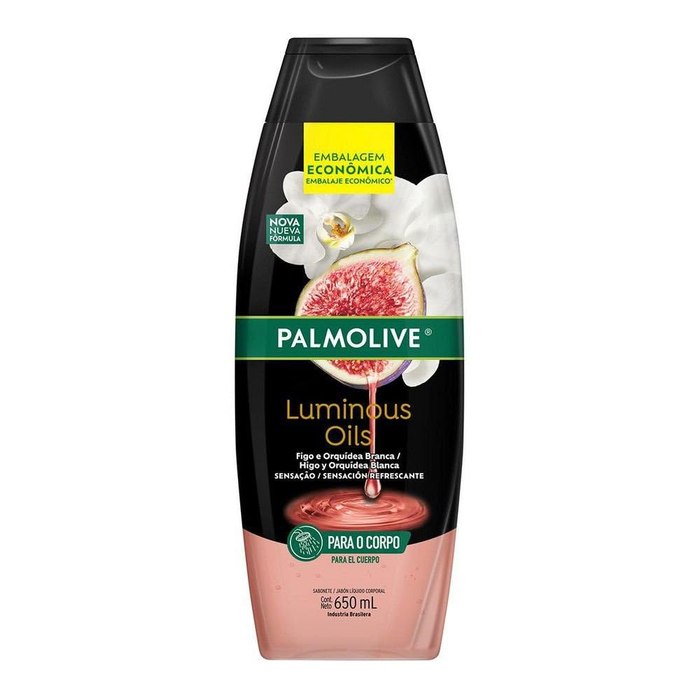 Sabonete Líquido para o Corpo Palmolive Luminous Oils Figo e Orquídea Branca 650ml