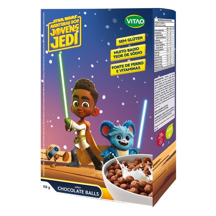 Cereal Chocolate Balls Sem Glúten Disney 150G