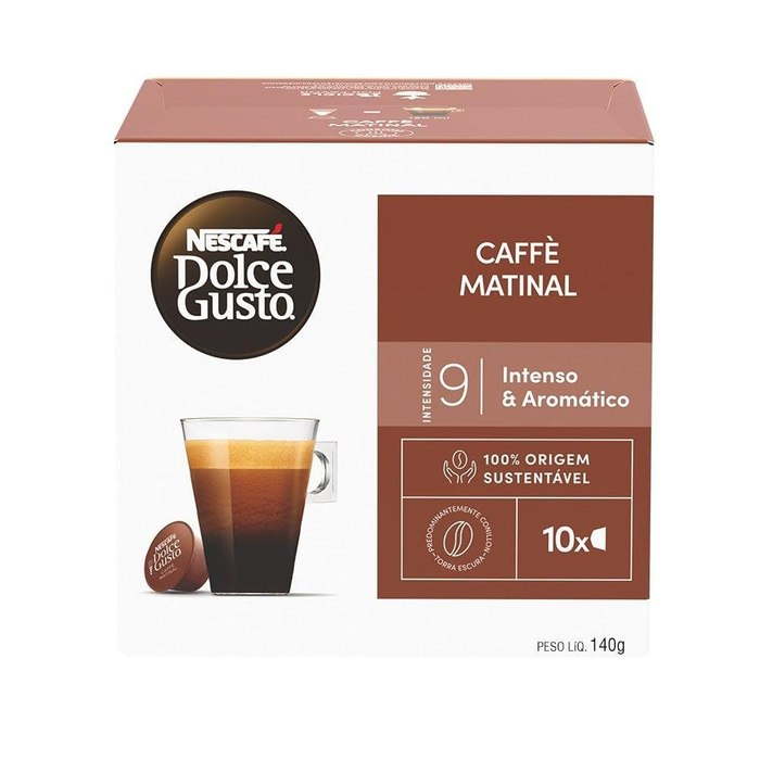 Café em Cápsula Nescafé Dolce Gusto Caffe Matinal 10 Cápsulas