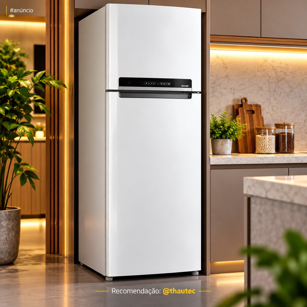 Geladeira Frost Free Duplex 394L Inverter Midea