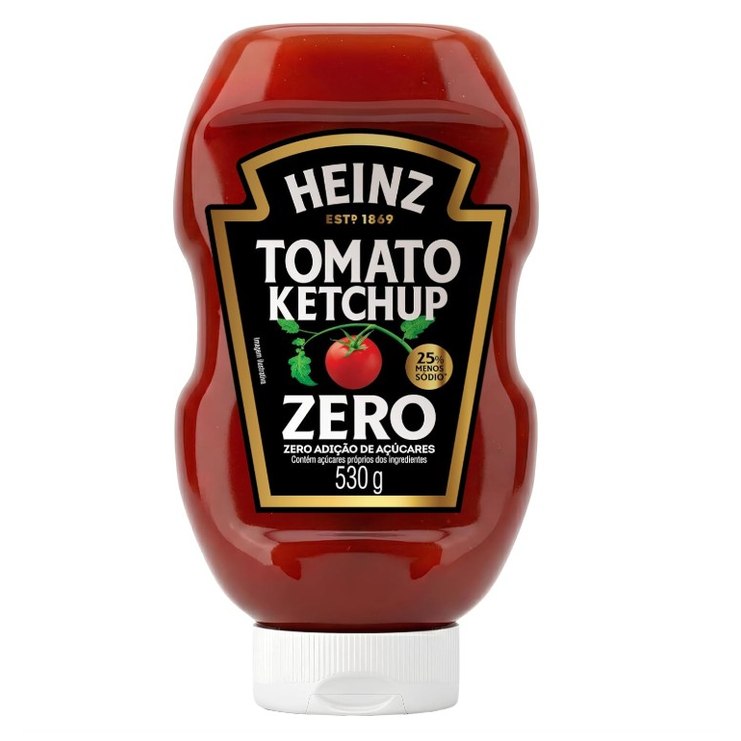 Heinz Ketchup Zero Açúcar 530g