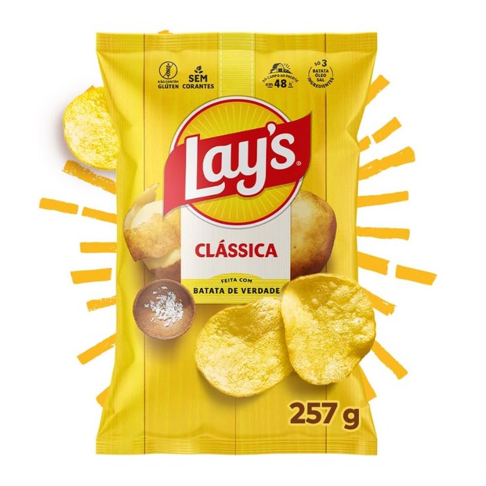 Lay's Batata Frita Lisa Clássica 257g
