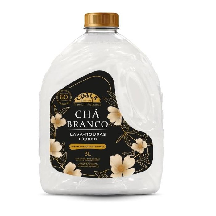 Coala Laundry Lava Roupas Líquido 3 Litros Chá Branco