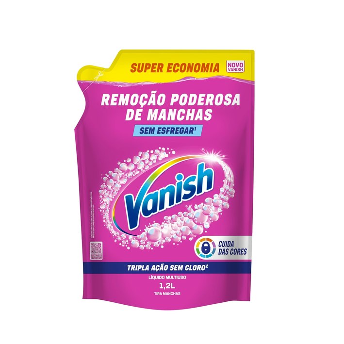 Tira Manchas Líquido Vanish Oxi Action Pink 1,2L para Roupas Coloridas