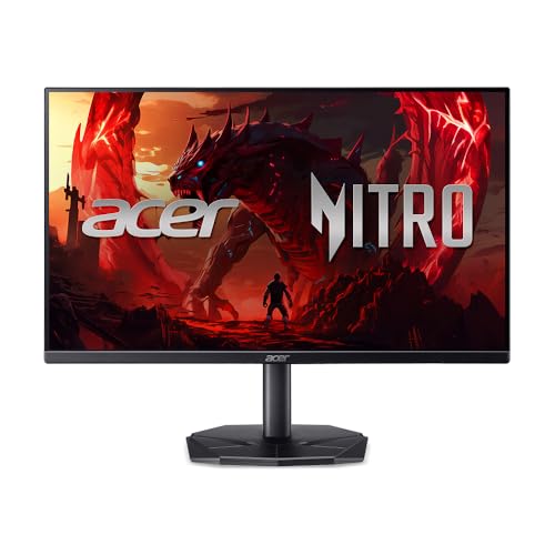 Monitor Gamer Acer Nitro KG241Y X3bip com Tela LED de 23,8" VA Anti Reflexo resolução 1920x1080 Full HD 16:9 Inclinação de até 25º 2ms e taxa de atualização de 200Hz