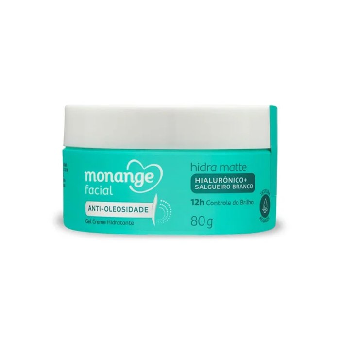 Hidratante Facial Monange Hidra Matte com Ácido Hialurônico e Salgueiro Branco 80g