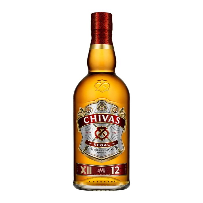 Whisky Chivas Regal 12 anos Blended Escocês 750ml
