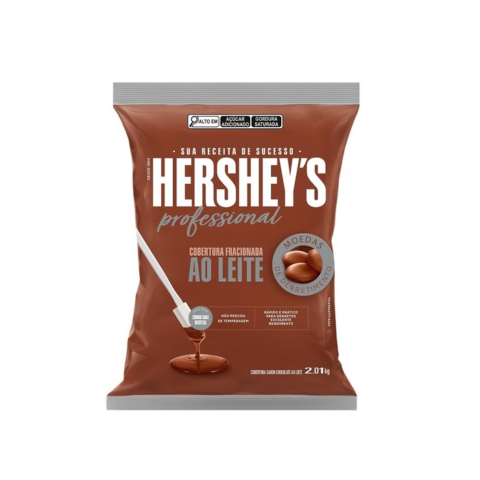 Cobertura Fracionada Hershey's Professional Chocolate ao Leite 2,01kg