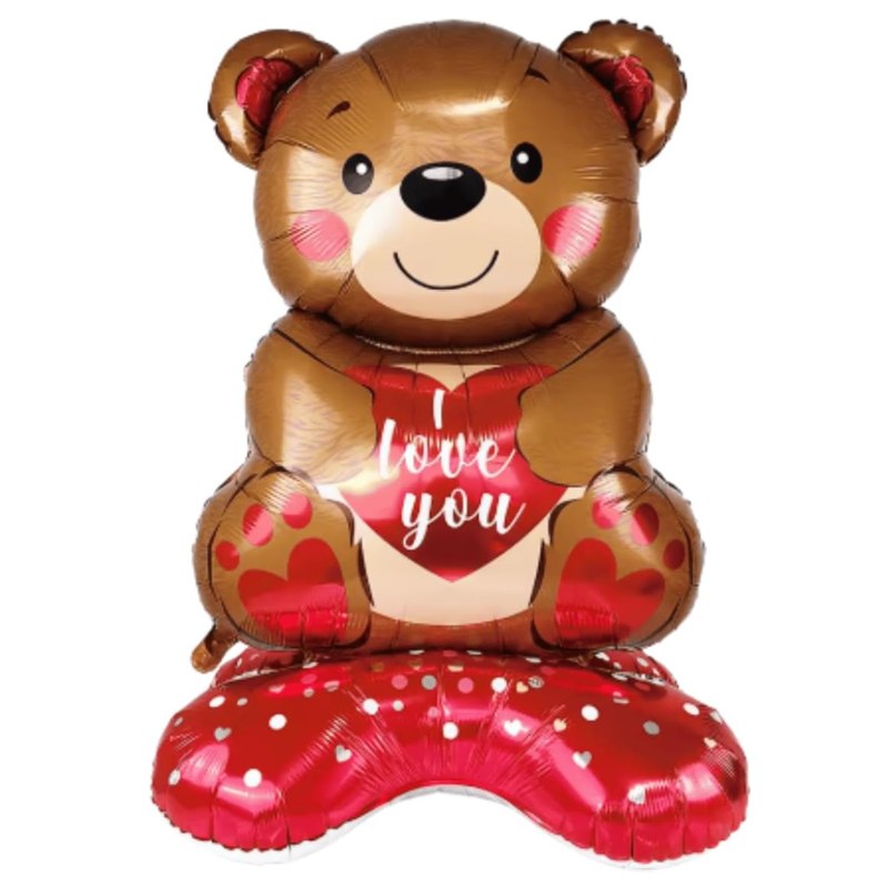 Balão Metalizado 3D Urso Marrom
