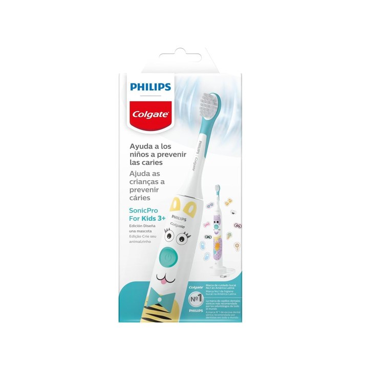 Escova de Dente Elétrica Infantil Philips Colgate Sonicpro 10 Kids