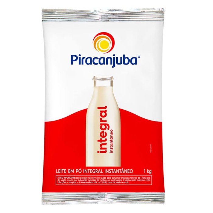 Piracanjuba Leite Em Pó Integral Instantâneo 1Kg