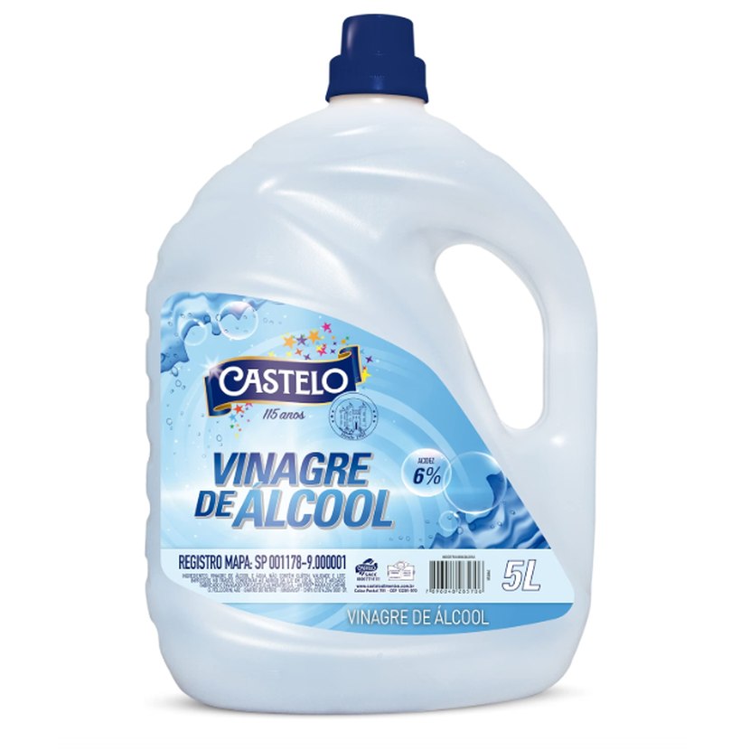 Vinagre de Álcool Concentrado 6% Castelo 5l
