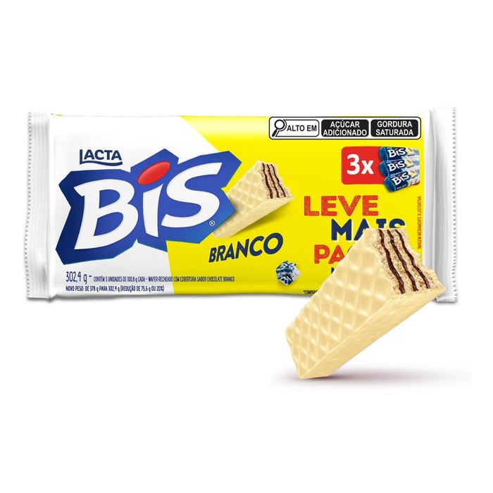 Bis Branco - Kit com 3 unidades de 100,8g