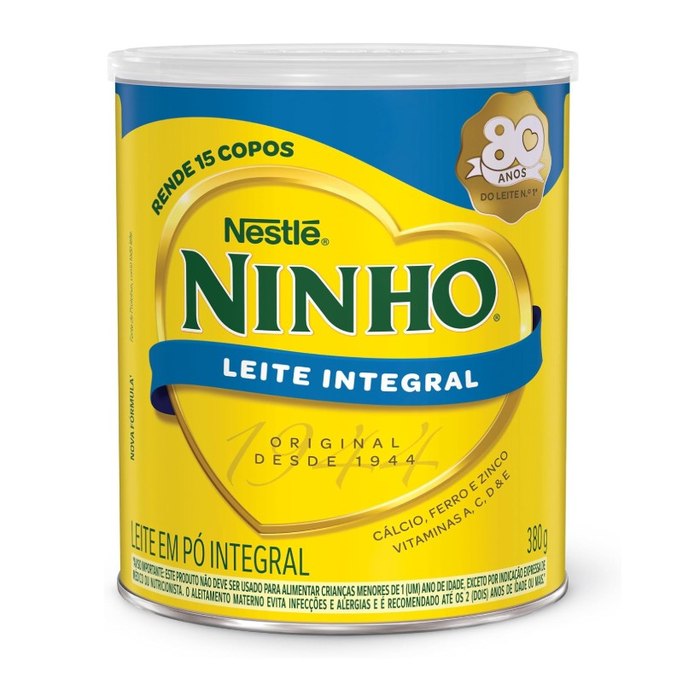 Leite em Pó Integral Ninho 380g