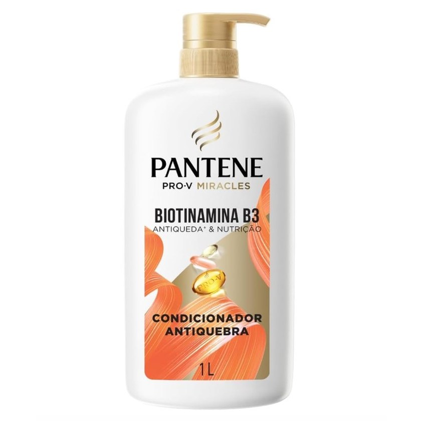 [3 UNIDADES] Pantene Pro-V Condicionador Biotinamina B3 Antiqueda e Nutrição 1L