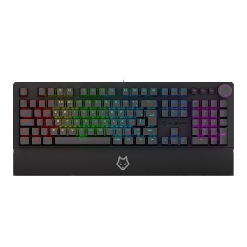 Teclado Mecânico Gamer Husky Anchorage Full Size, RGB, Switch Gateron EF Red, ABNT2, Preto - HTG200PTVR