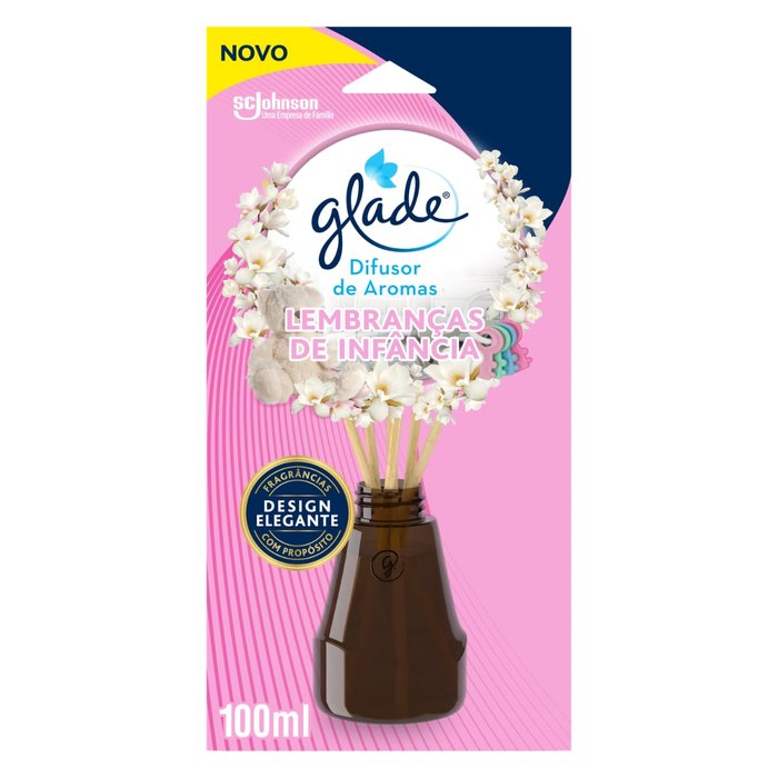 Difusor de Ambiente Glade Lembranças de Infância 6 Varetas 100ml