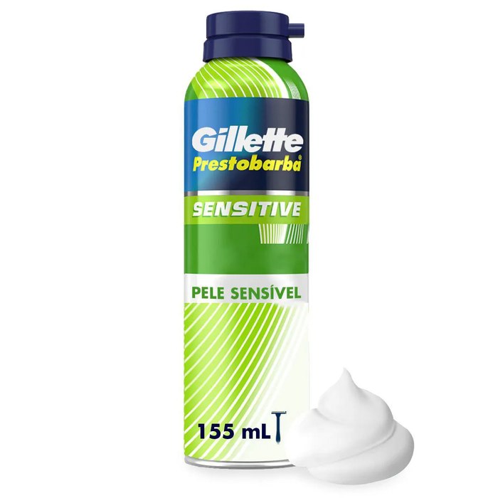 Espuma de Barbear Gillette Prestobarba Sensitive 150g