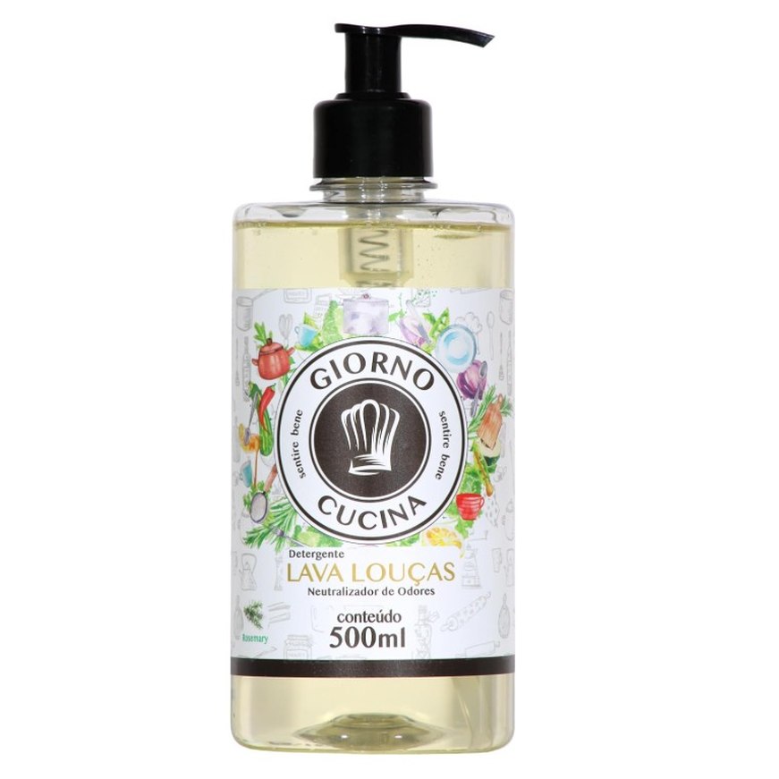 [6 UNIDADES] Lava Louças MasterChef Giorno Cucina 500ml Branco
