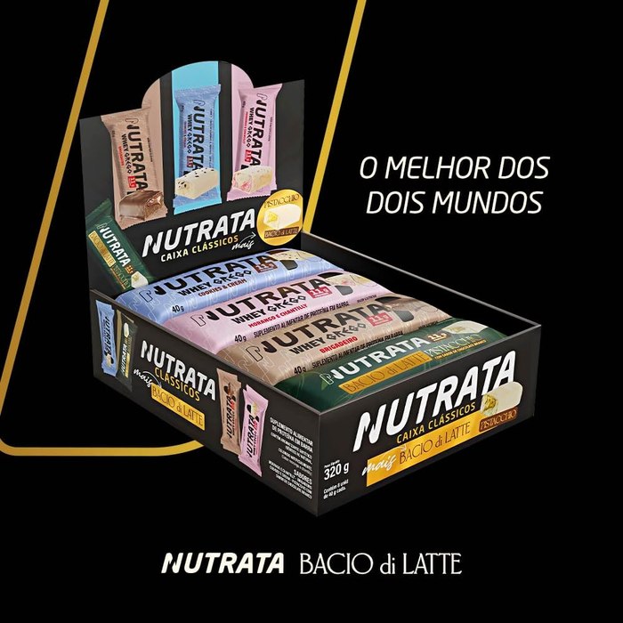 Display Misto Barra de Proteína Nutrata com 8 und
