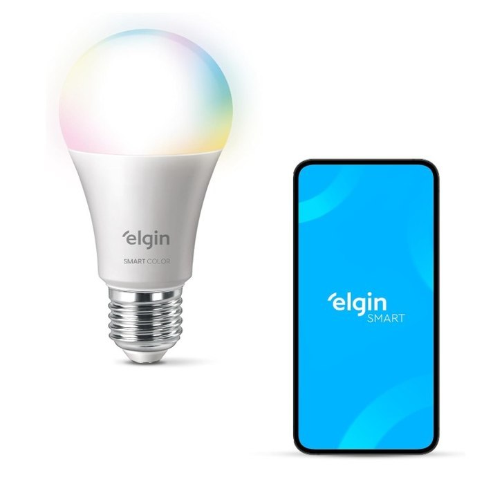 Lâmpada Inteligente Mais Potente 15W Smart Color RGB Wifi Elgin