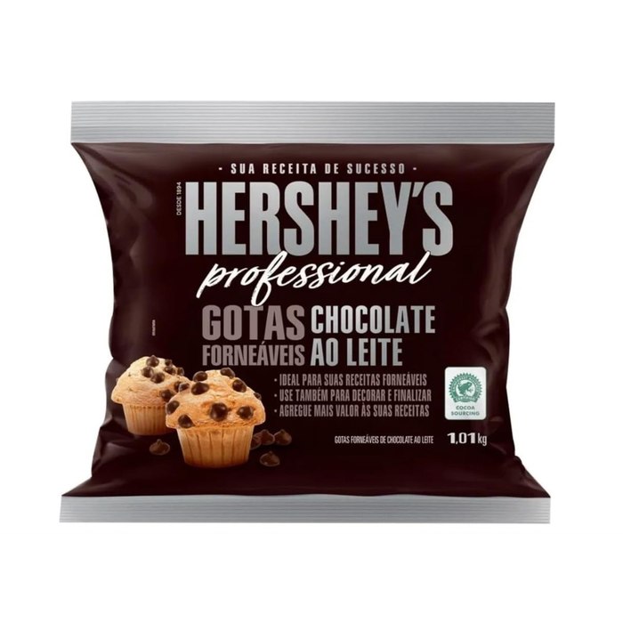 Gotas Forneáveis Chocolate ao Leite Hershey'S Professional - 1,01Kg