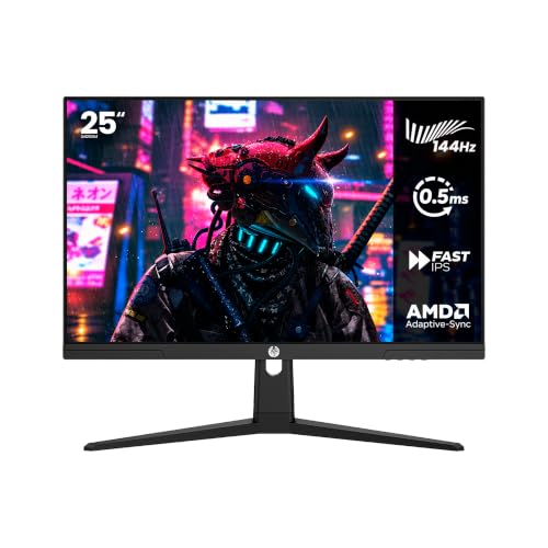 Monitor Haiz 25'' 144hz 0.5ms IPS Adaptative Sync FHD HDMI/DP IPS Vesa